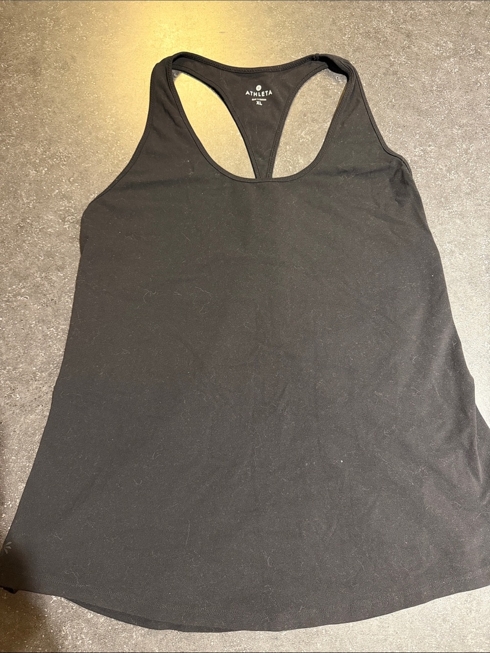 Athleta Black Racerback Performance Tank